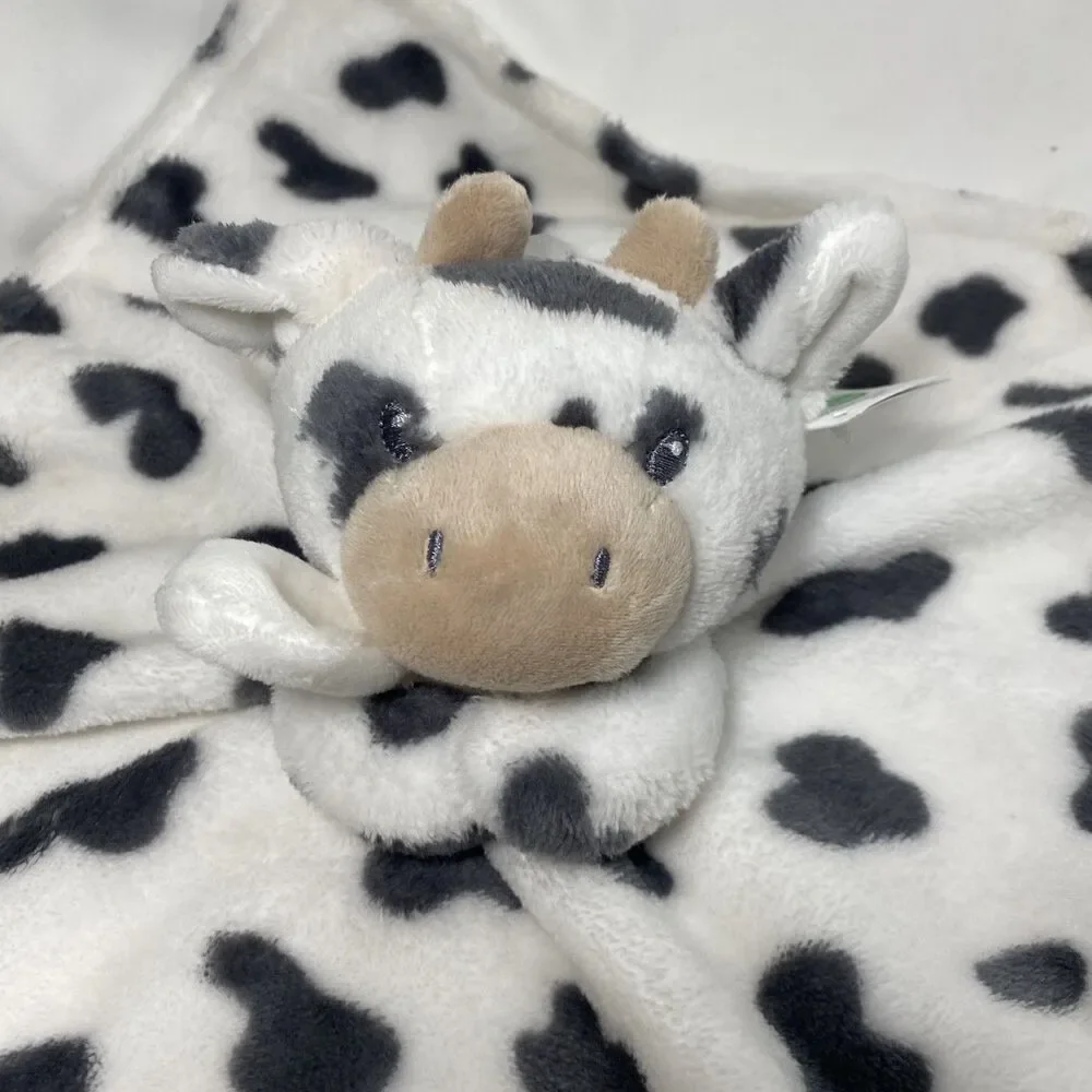 Carter's Spotted COW Security Blanket Baby Plush  Lovey Toy with tags 13x13